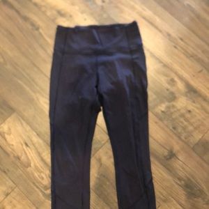 Lulu lemon dark blue leggings